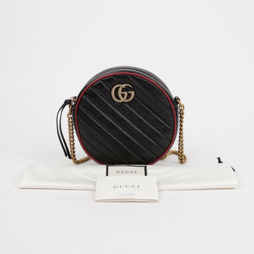 GUCCI Mini Round Crossbody Bag 550154 GG Marmont 155939237 [P]