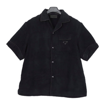 PRADA Lサイズ 三角ロゴ テリー ボウリング シャツ 156245552