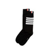 Thom Browne Black Diagonal Mid Socks 154025683 [P]