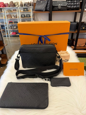 LOUIS VUITTON Trio Messenger Shadow Black mit Innentäuschung 25 Jahre (M46602) 156693681
