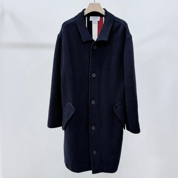 Thom Browne Wool Mix Coat Navy 2 156693793