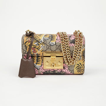 GUCCI タイガーパドルロックスモールチェーンクロスバッグ 155924202