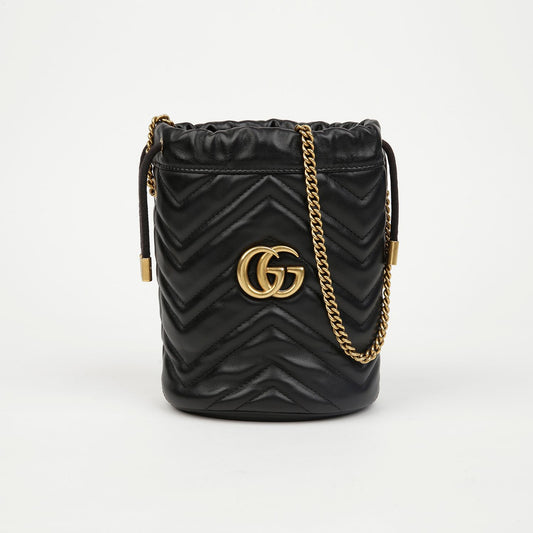 Gucci GG Marmont Bucket Mini Shoulder Crossbody Bag 575163 155994266 [P]