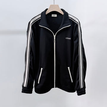 CELINE Doppelansicht Track Jacke Schwarz 156694538