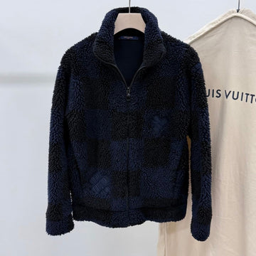 LOUIS VUITTON ニゴ ジャカード ダミエ フリース ボンバージャケット 156694990