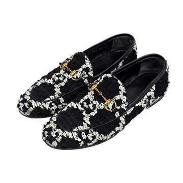 Gucci Women's GG Tweed Jordan Loafers 2358 156695220
