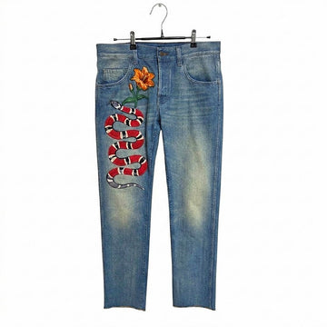 GUCCI スネーク デニム パンツ 430356 XR190 4571 156695298