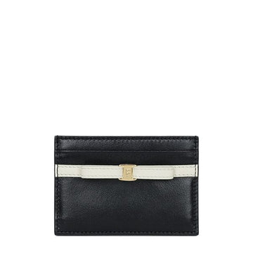 SALVATORE FERRAGAMO Mini-Kartenetui mit Bow aus schwarzem Mascarpone 221089 790197 156203549 [P]