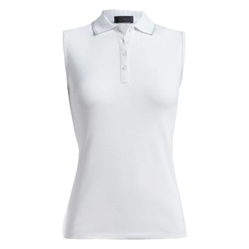 GFORE 22SS Women's Sleeveless Polo Shirt White G4LS22K39 SNO 33627746