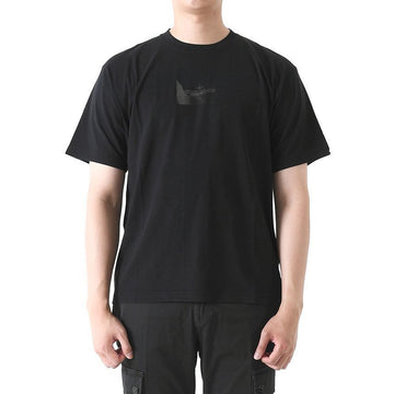 Stone Island Reflective Two Print Cotton Jersey Short Sleeve T-Shirt Black 151676504
