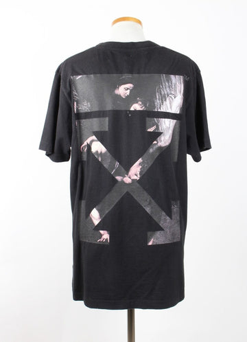 OFF WHITE カラバッジオアローTシャツブラックL(105) 156718056