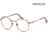 MONCLER Brille Rahmen ML5107 034 Runde Roségold Metall Luxus Alltag 125831660 [P]
