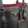 Prada Soft Calf Large Double Tote Shoulder Bag Black 1BG820 156721719 [P]