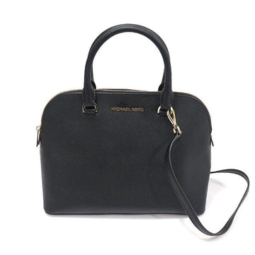 MICHAEL KORS CINDY Dome Satchel 2WAY aus schwarzem Saffiano-Leder 38S9XCPS3L 156721918