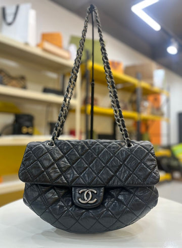 CHANEL Vintage Chain Shoulder Black Flap Bag 13368899 156721932