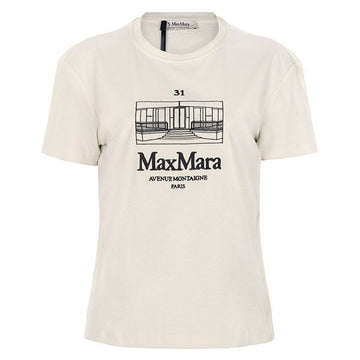 MAXMARA Bella T-Shirt in Ecru 156721985