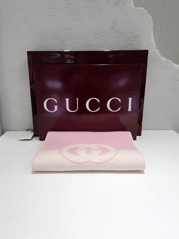 Gucci Interlocking Wool Cashmere Scarf Muffler 715497 156722243