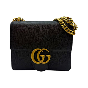 Gucci Matelassé Flap Chain Shoulder Bag Black 779790 156722348
