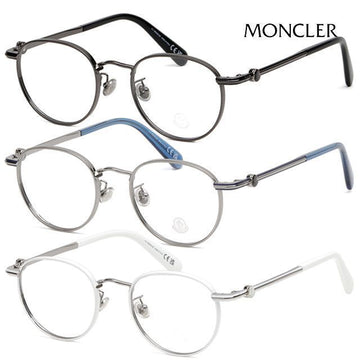 Moncler Eyeglass Frame ML5204H Round Luxury Metal Frame 123515745
