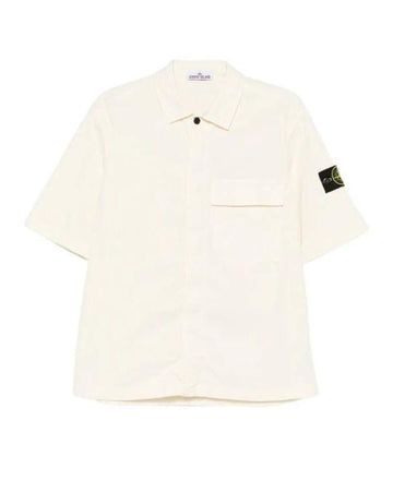 Stone Island Stretch Cotton Twill Shirt 156725944