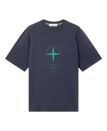 STONE ISLAND Bio-Baumwoll-Jersey T-Shirt Kurzarm 156726366