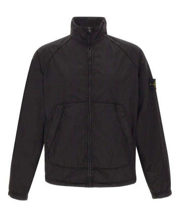 Stone Island High Collar Logo Patch Jacket 156726504