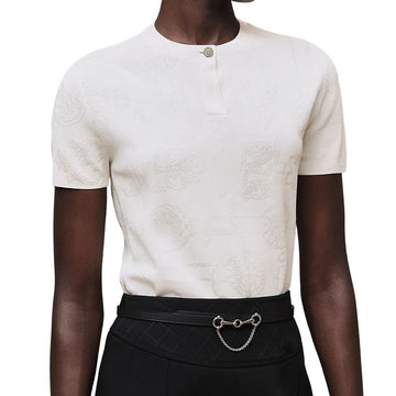 Hermes Short Sleeve Sweater H6E2641D8TL38 156727551