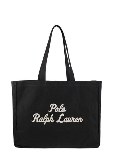 POLO RALPH LAUREN 刺繍キャンバストートバッグ 156728086
