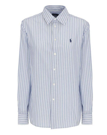 Polo Ralph Lauren Classic Fit Striped Cotton Linen Shirt 156728127