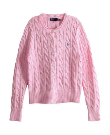 Polo Ralph Lauren Cotton Cable Cardigan with Pony Logo Embroidery 156728284
