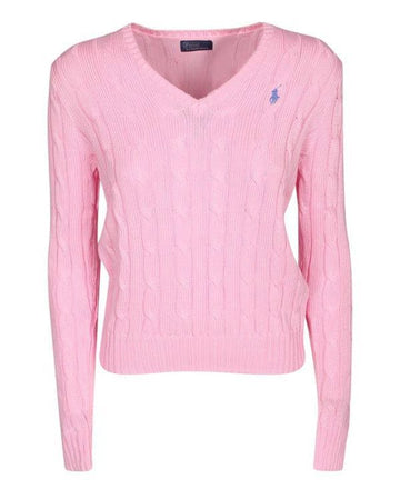 Polo Ralph Lauren Pima Cotton V-Neck Knit with Pony Logo Embroidery 156728259