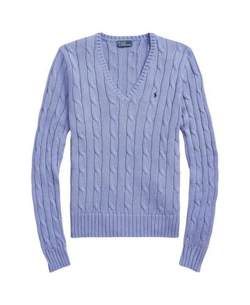 Polo Ralph Lauren Pima Cotton V-Neck Knit with Pony Logo Embroidery 156728364