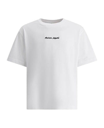 MAISON KITSUNE ハンドライティング オーバーサイズ Tシャツ OM00122KJ0119 P100 151061515