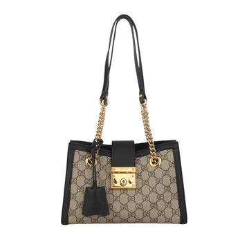 GUCCI 498156 GG Supreme Padlock Kleine Schultertasche 37241Y-2 156729125
