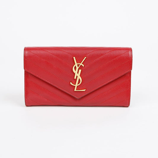 SAINT LAURENT Monogram Flap Geldbörse 372264 156332072