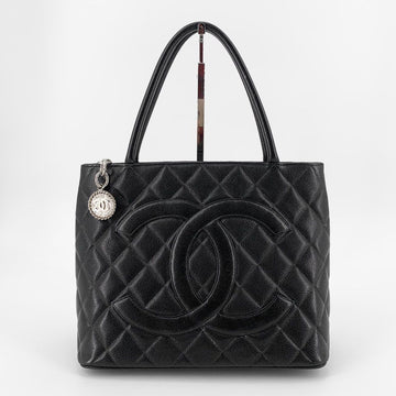 CHANEL Caviar Medallion Coin Bag Tote 156729319