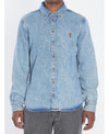 AMI Blue Cotton Button Down Shirt 156729460 [P]