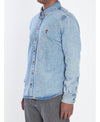 AMI Blue Cotton Button Down Shirt 156729460 [P]