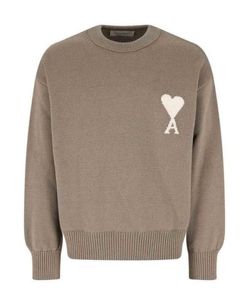 AMI Wool Cotton Crew Neck Sweater 156729530