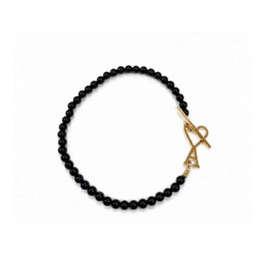 AMI Heart Clasp Bead Bracelet 156729554