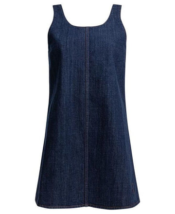 AMI Cotton Short Strap Dress 156729611