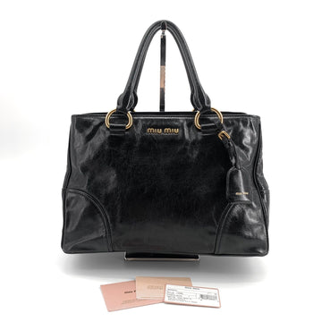 Miu Miu Vitello Shine Tote Bag RN1128 156729891