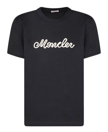 Moncler Logo Embroidered Cotton T-Shirt 156730200