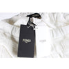 FENDI FF ベルベット ロゴ パンツ ホワイト 44(28) 156730375 [P]