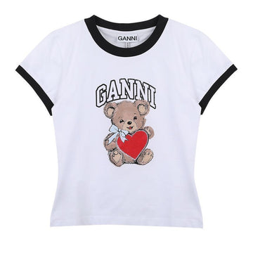 Ganni Basic Jersey Bear T-Shirt 124128147