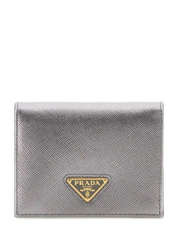 Prada Saffiano Triangle Logo Wallet 156730427