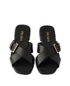 Prada Leather Crisscross Slide 156730625 [P]