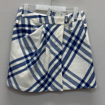 BURBERRY チェックプリーツウールミニスカート (30) 156730683