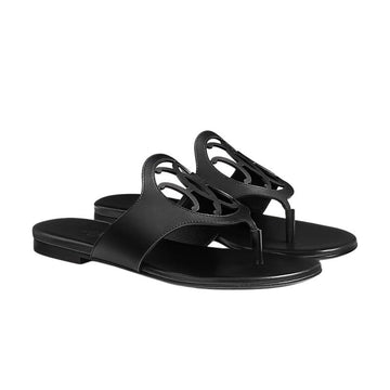 Hermes Women's Sandals Slipper Noir H261116Z 02380 156730789