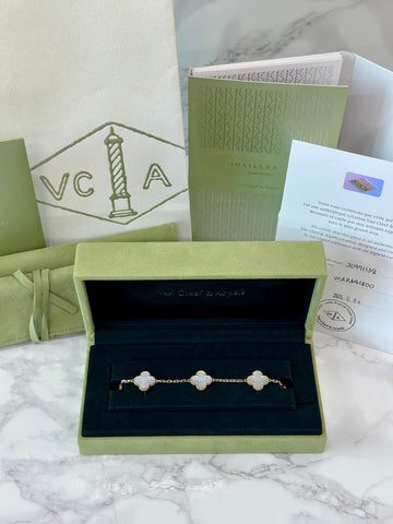 Van Cleef & Arpels Vintage Alhambra 5 Motif Bracelet 156730968